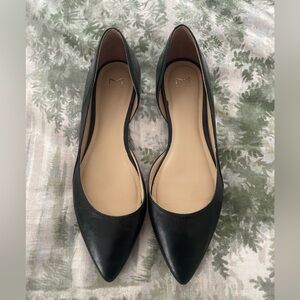 Marc Fischer Black Leather Flats Women's Size 9